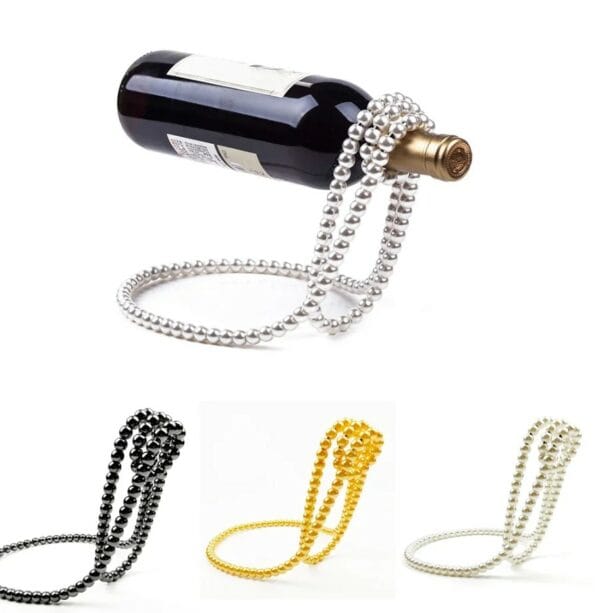 Pearl Necklace Luxury Wine Bottle Rack1