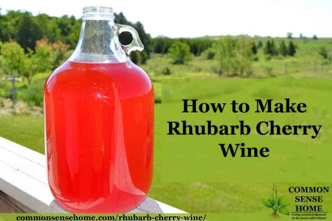 Laurie’s Rhubarb Cherry Wine