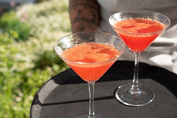 Red Orange Blossom Cocktail