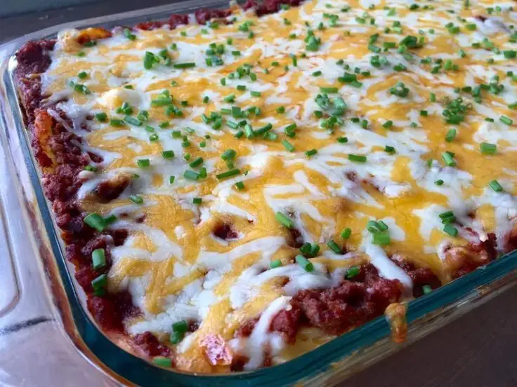 Baked Pork Spaghetti Casserole