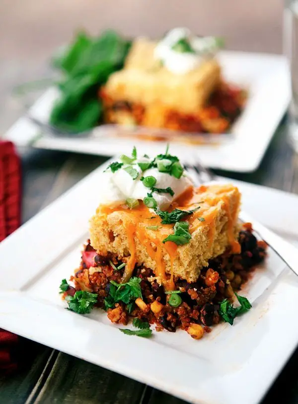 Slow Cooker Enchilada Cornbread Casserole