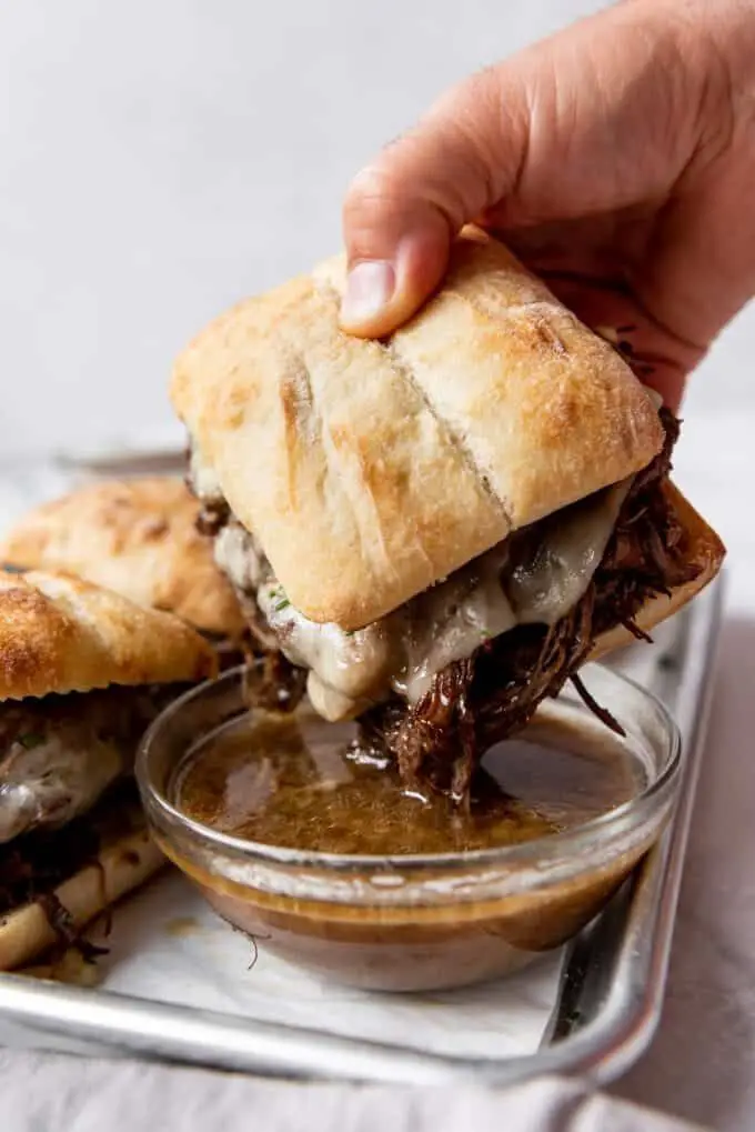 Slow Cooker French Dip Sandwiches