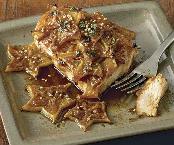 Teriyaki Chicken With Starfruit