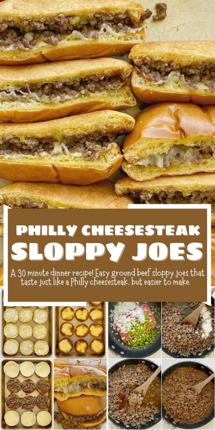 Philly Cheesesteak Sloppy Joes