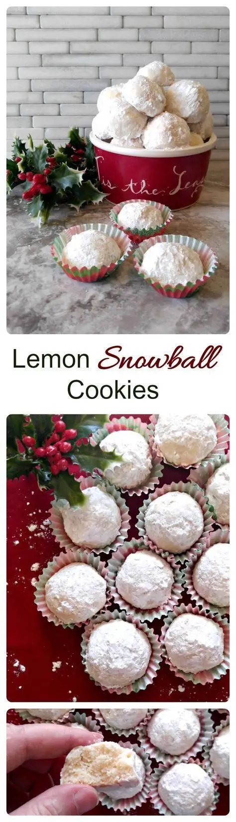 Lemon Snowball Cookies