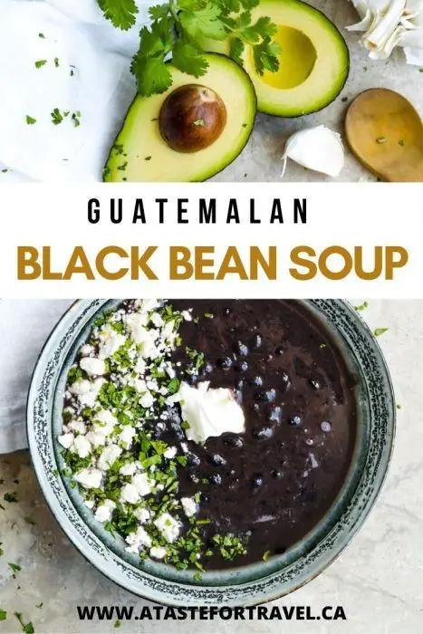 Guatemalan Black Bean Soup