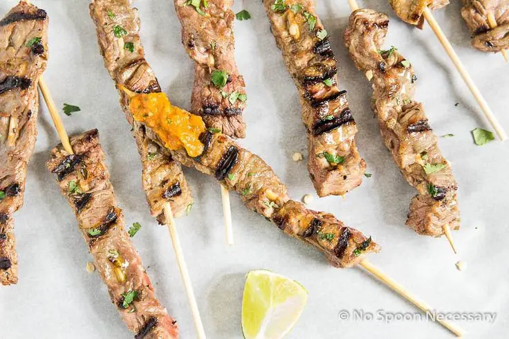 Skirt Steak Skewers