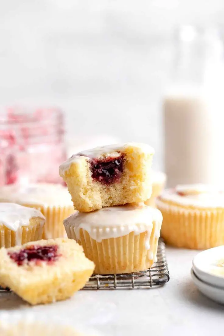 Jelly Donut Cupcakes