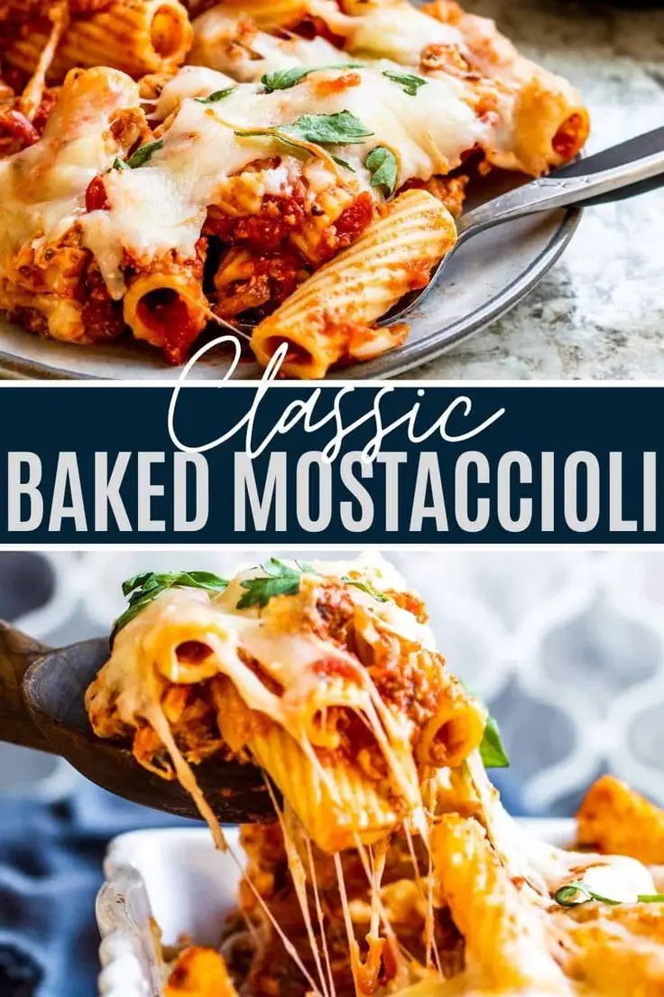 Italian Baked Mostaccioli Casserole