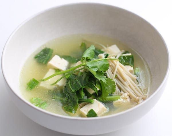 Chinese Vegetable Soup With Tofu