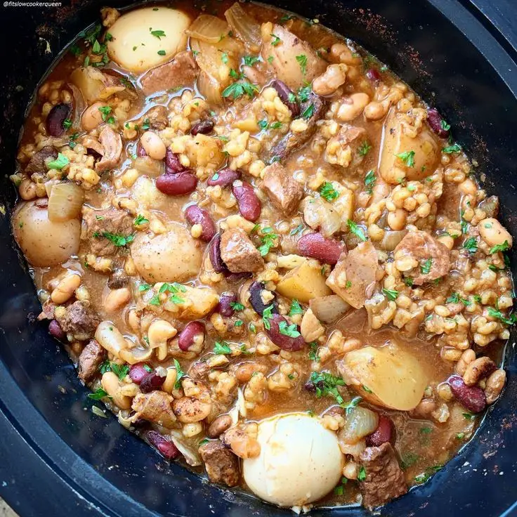 Slow Cooker Cholent