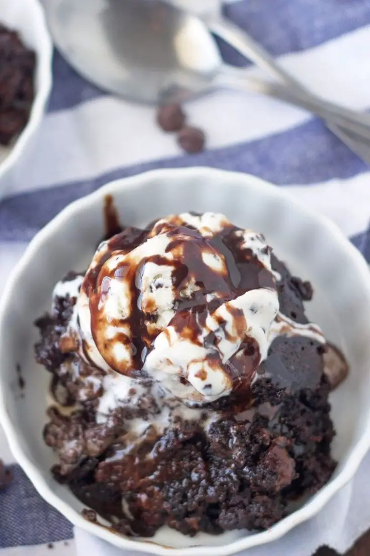 Molten Brownie Pudding