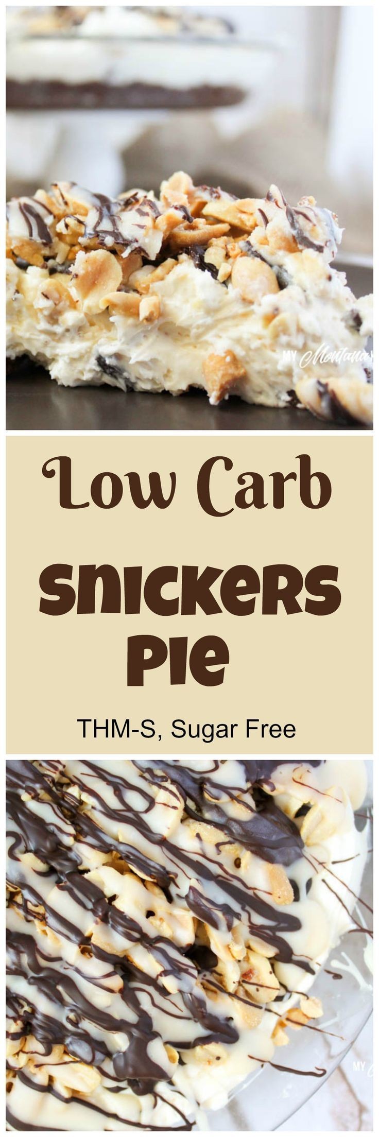 Snickers Pie-Low Carb, Sugar Free