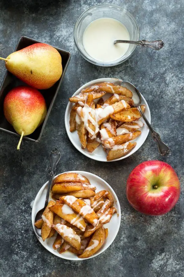 Sauteed Apples And Pears In Coconut Butter