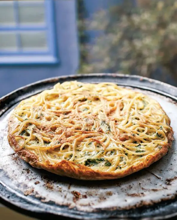 Leftover Pasta Frittata