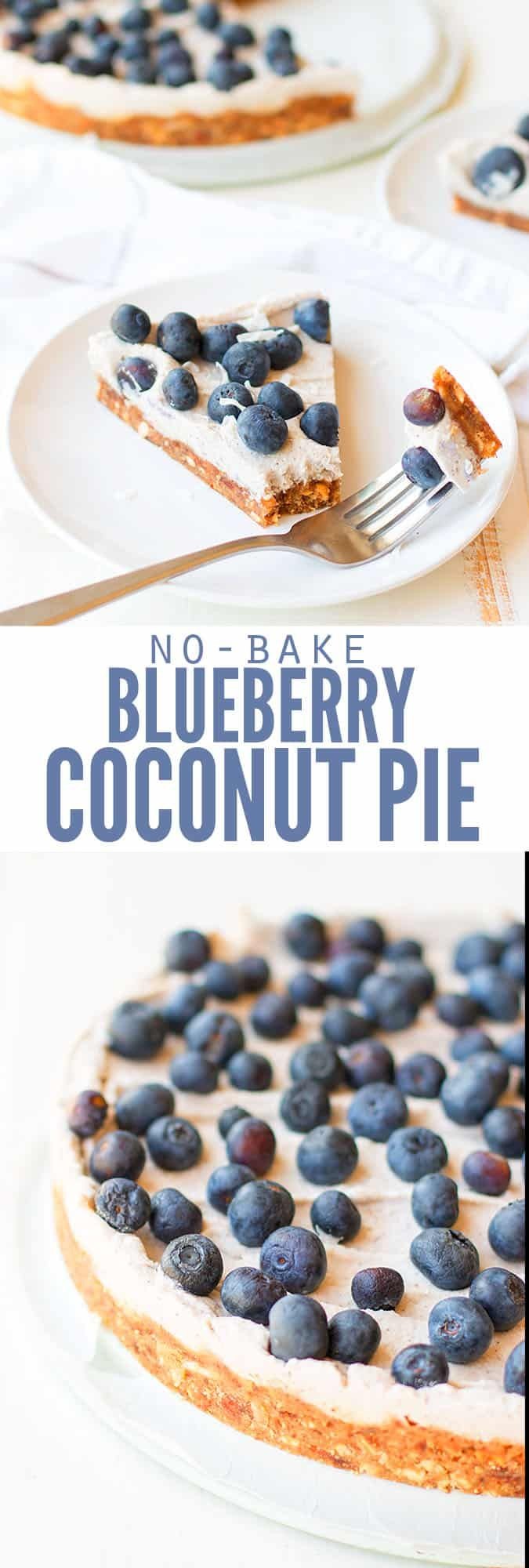 No-Bake Blueberry Pie