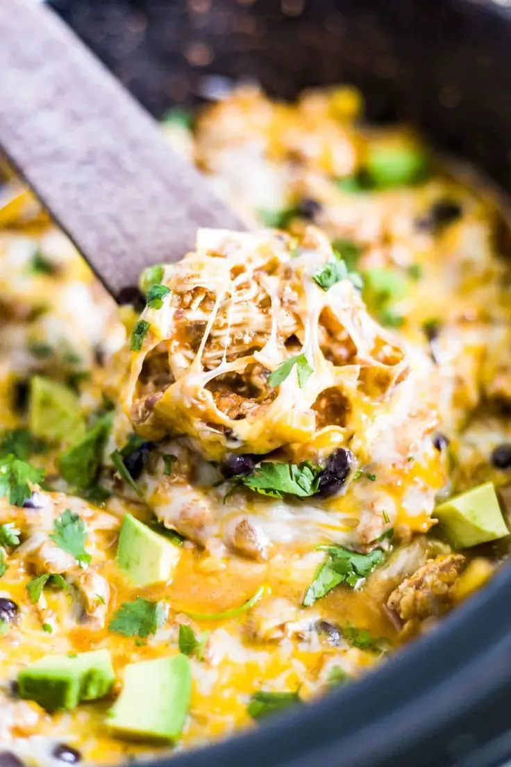 Slow Cooker Mexican Chicken Casserole