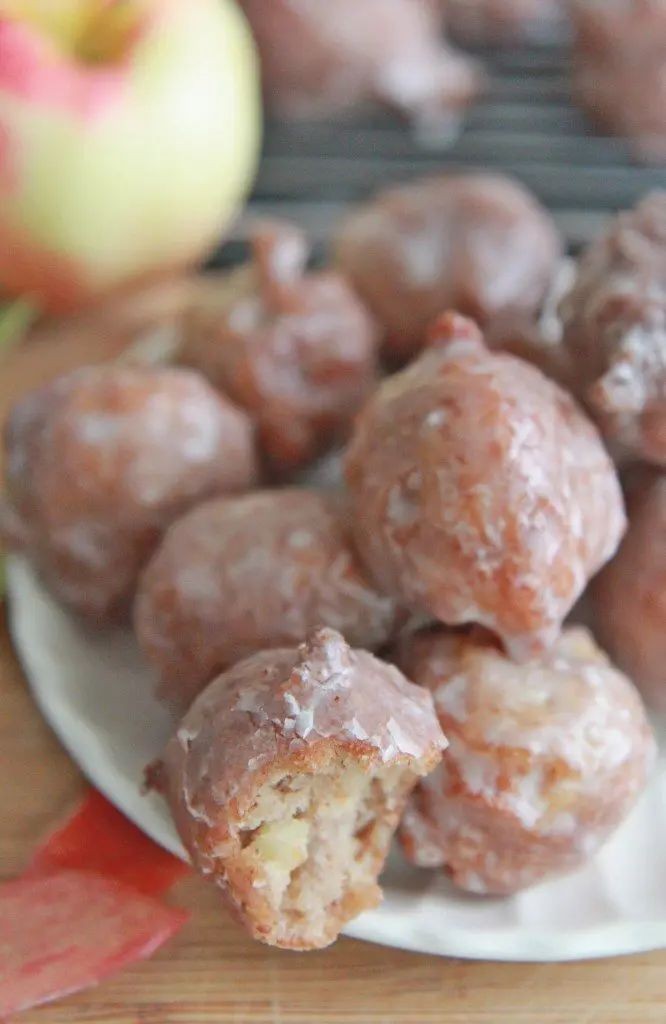 Apple Fritter Doughnut Bites