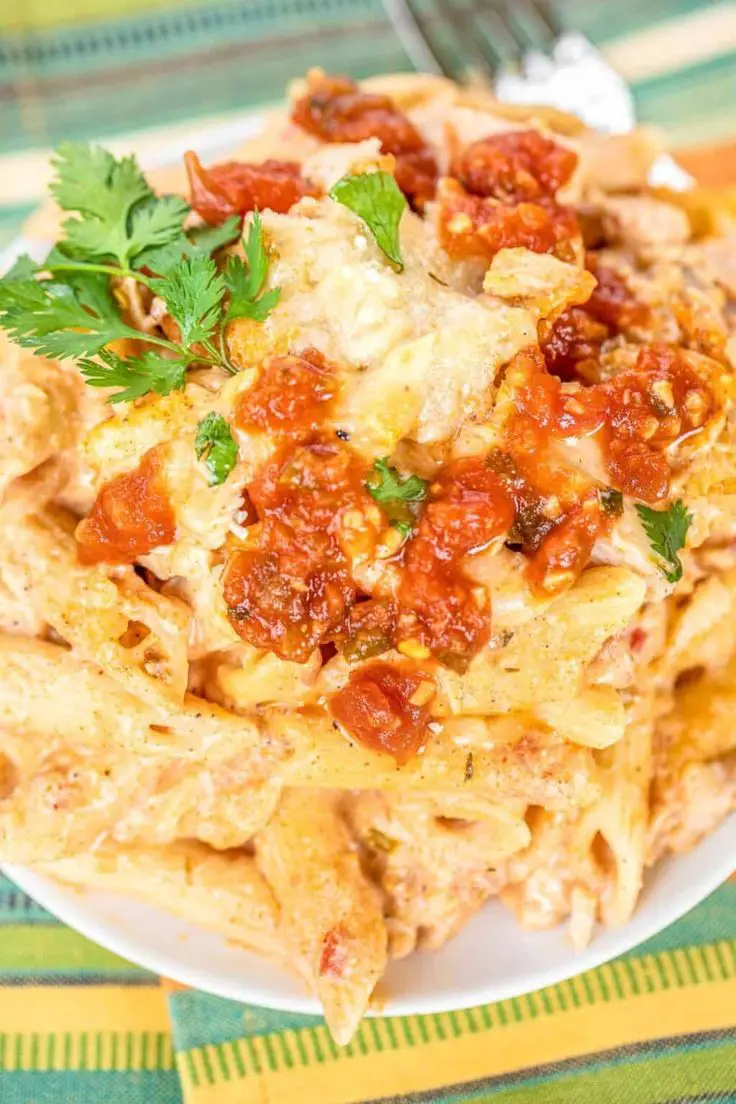 Mexican Chicken Alfredo Casserole