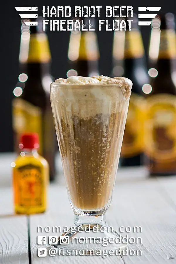 Hard Root Beer Fireball Float