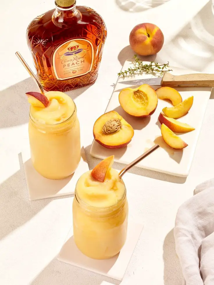 Peach Lemonade Slushy