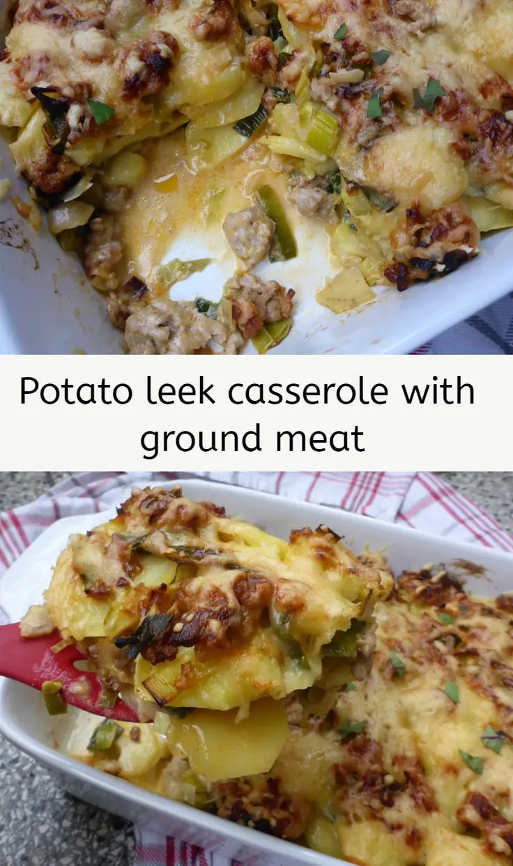 Potato And Leek With Ground Pork Casserole