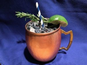 Blueberry & Rosemary Greek Mule