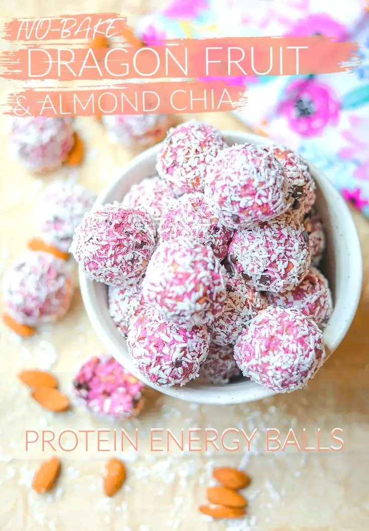 Dragon Fruit Protein Balls