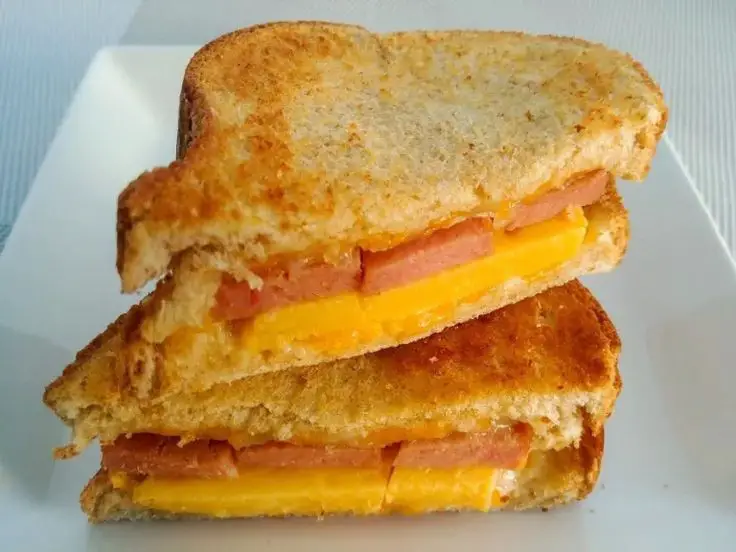 Spam & Tamagoyaki Grilled Cheese Sandwich