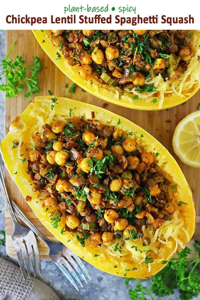 Vegan Stuffed Spaghetti Squash