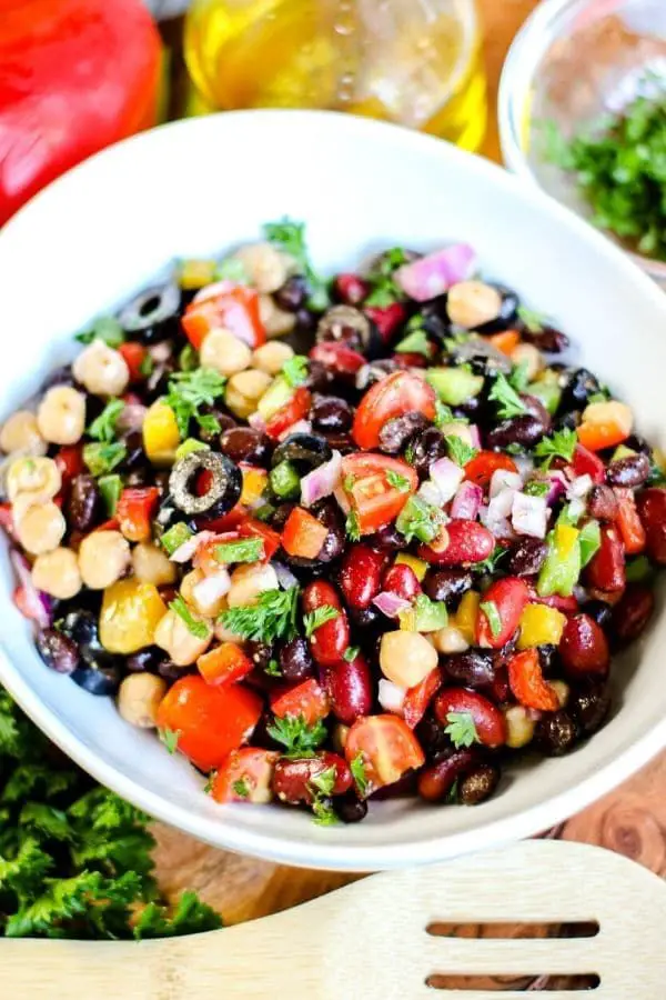 Rainbow Bean Salad