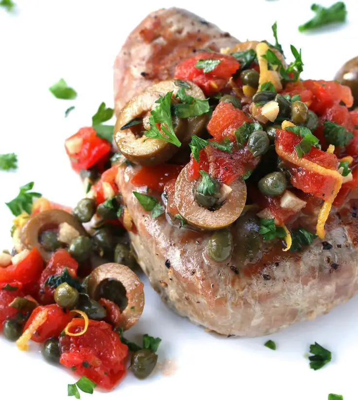 Sicilian-Style Grilled Tuna Steak