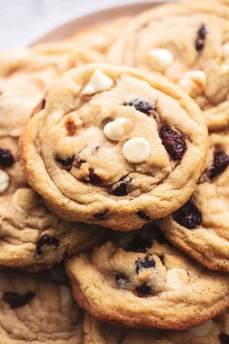 White Chocolate Chip And Cranberry Cookies