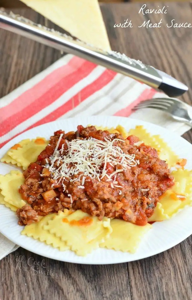 Ravioli With Meat Sauce