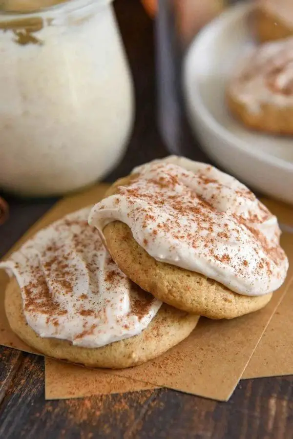 Sweet Potato Cookies With Cinnamon Cream Cheese Frosting