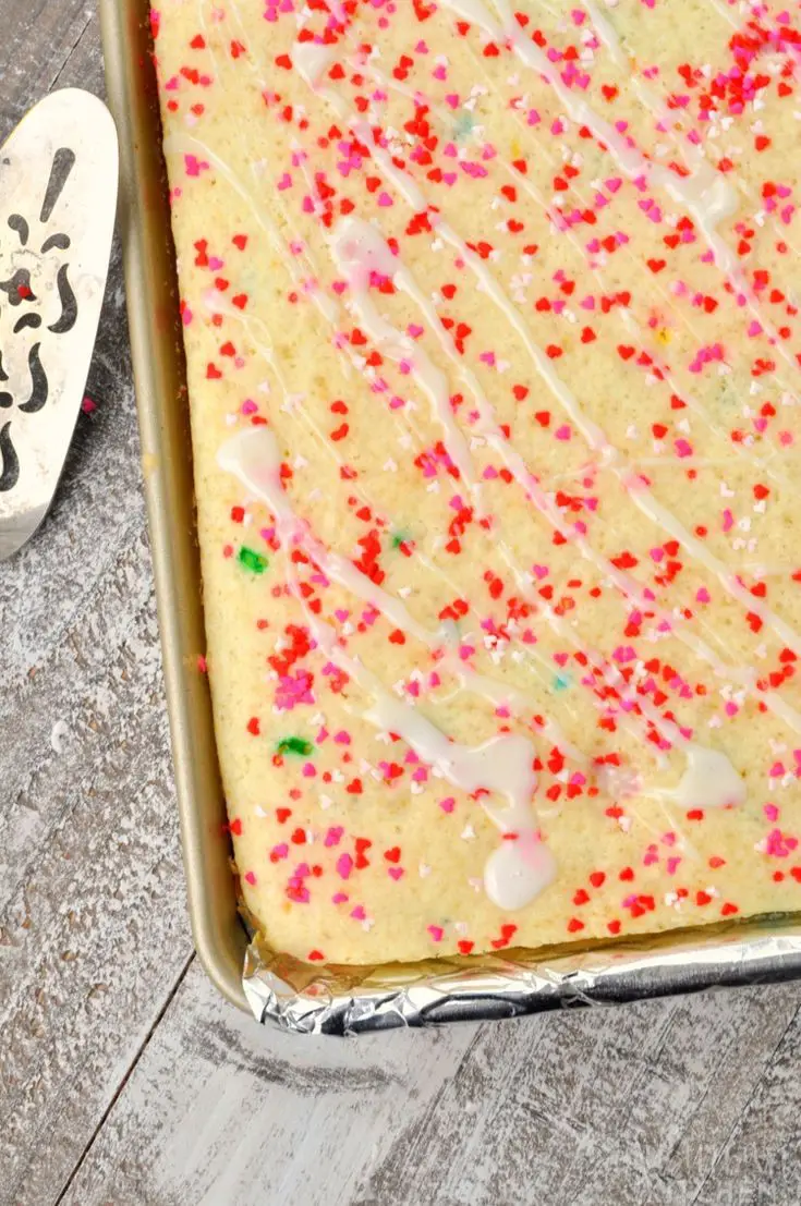 Birthday Cake Sheet Pan Pancakes