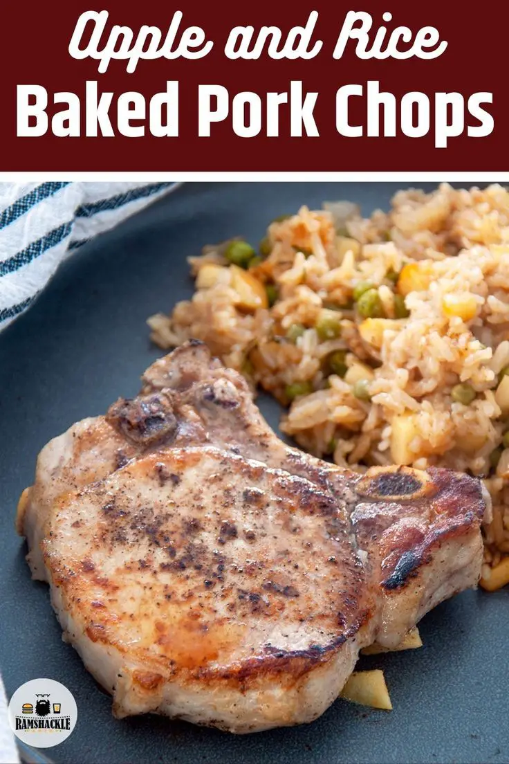 Baked Pork Chops And Rice With Apples