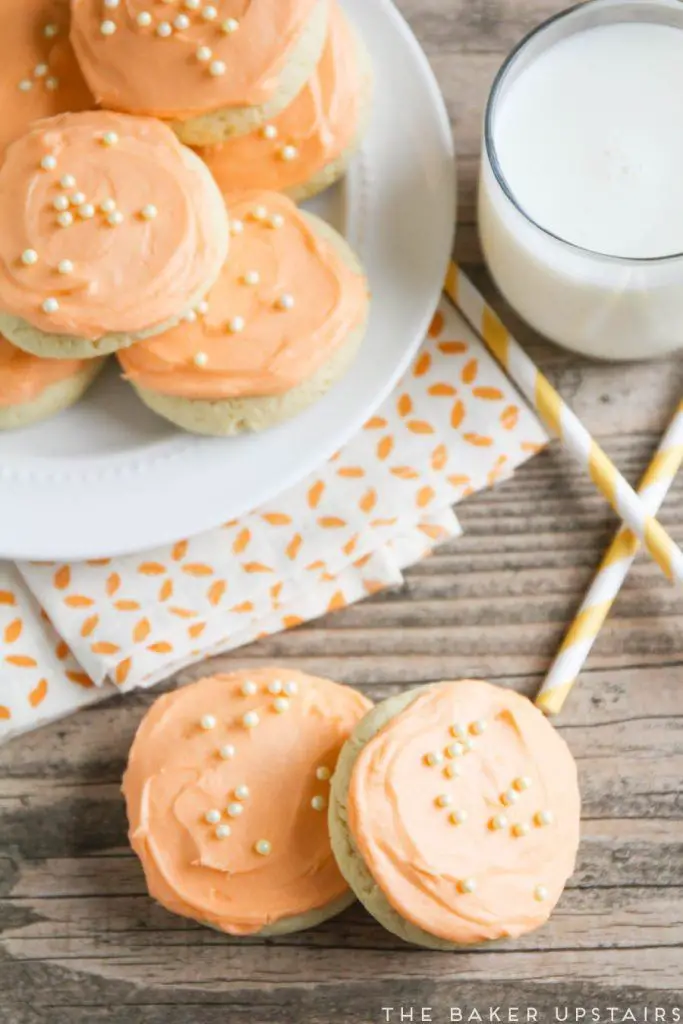 Soft Orange Sugar Cookies