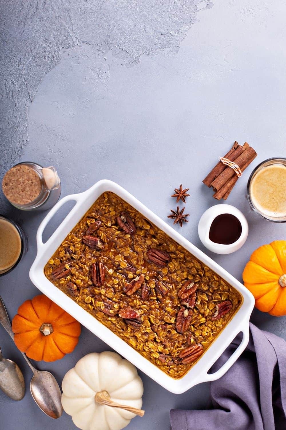 Pumpkin Oatmeal Breakfast Bake