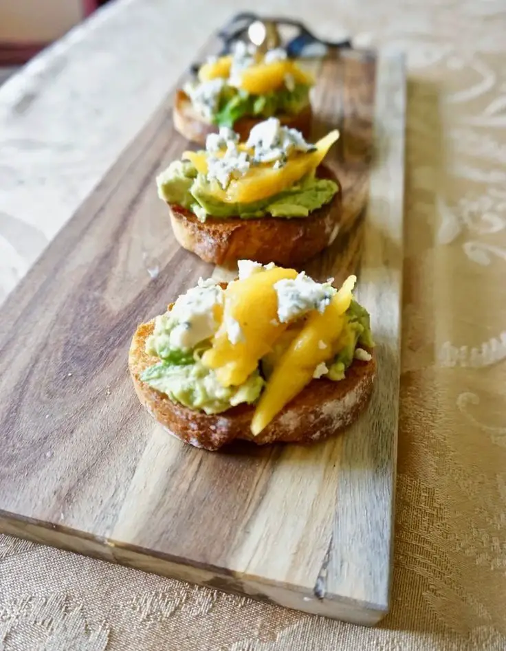 Mango Blue Cheese Avocado Toast