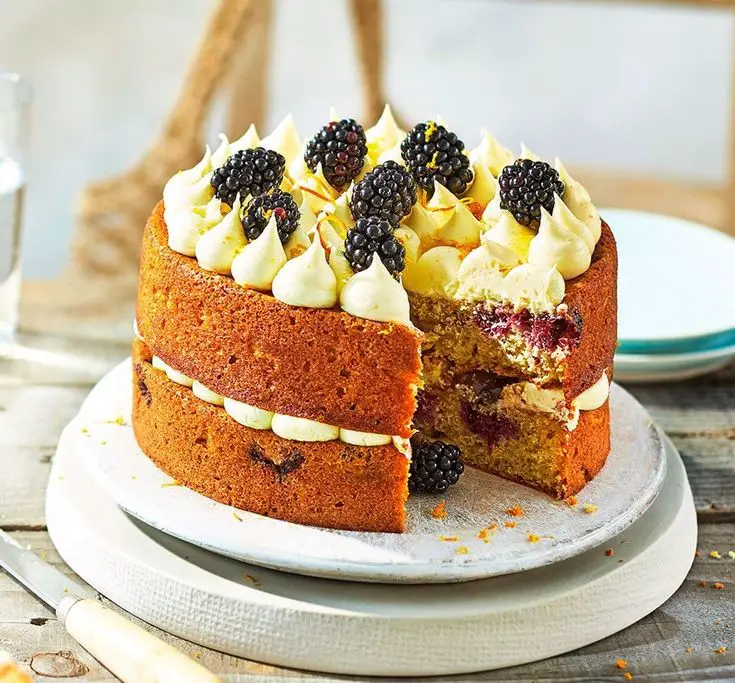 Blackberry Orange Cake