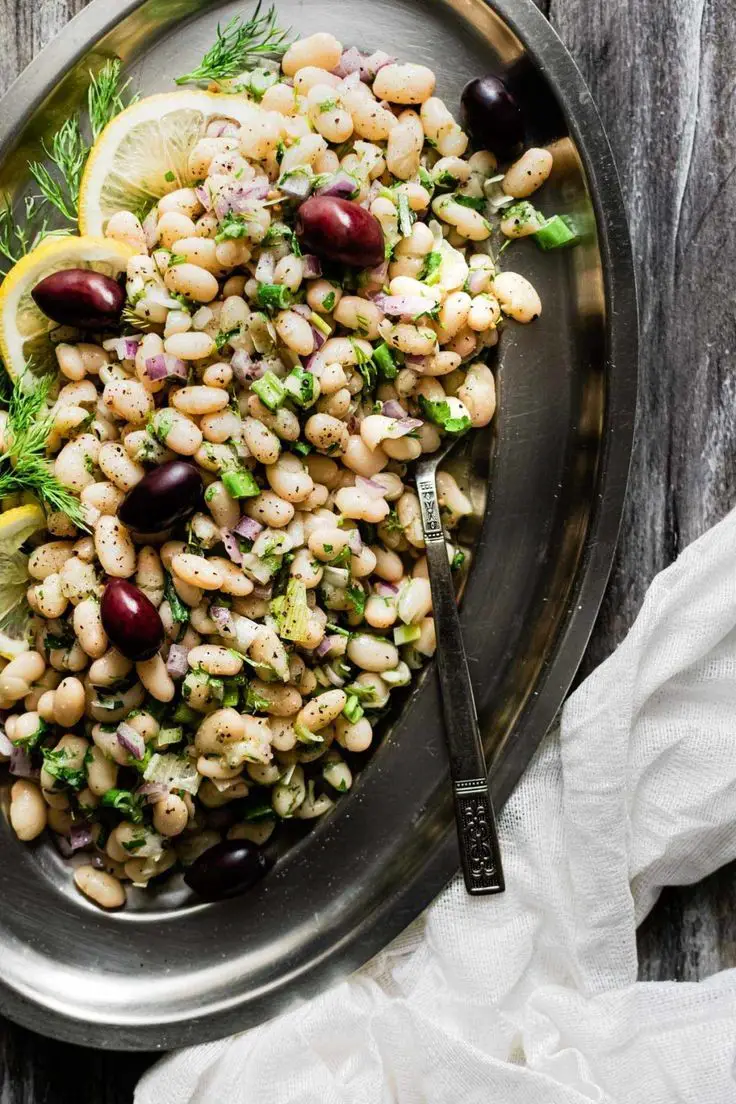 White Bean Salad With Lemon, Garlic & Fresh Herbs