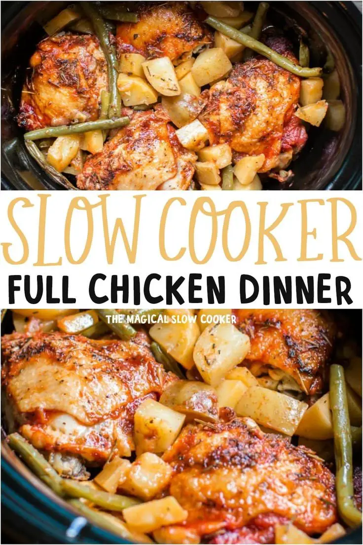 Slow Cooker Full Chicken Dinner