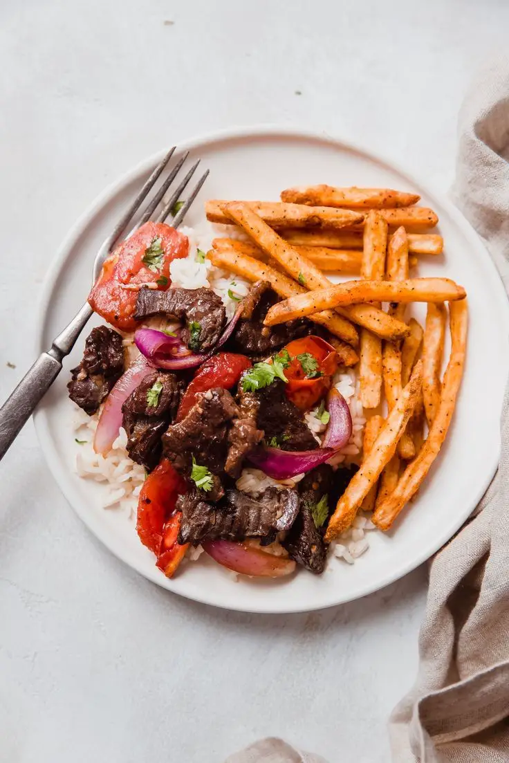 Peruvian Beef Stir Fry (Lomo Saltado)