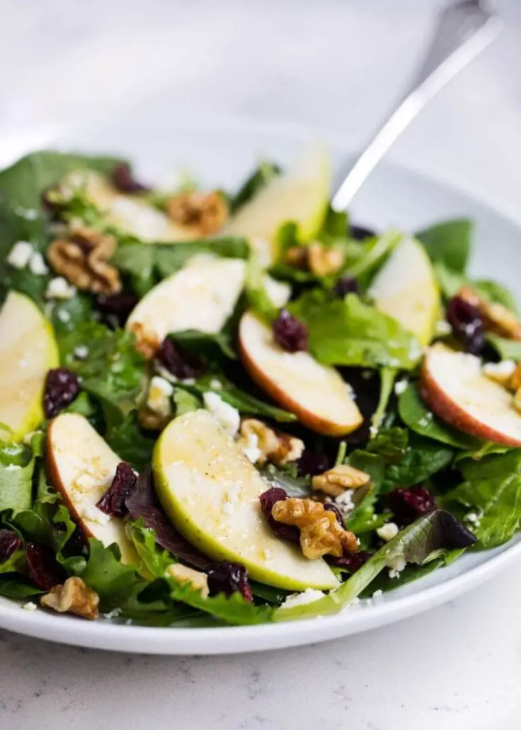 Spinach Salad With Apples And Cranberries