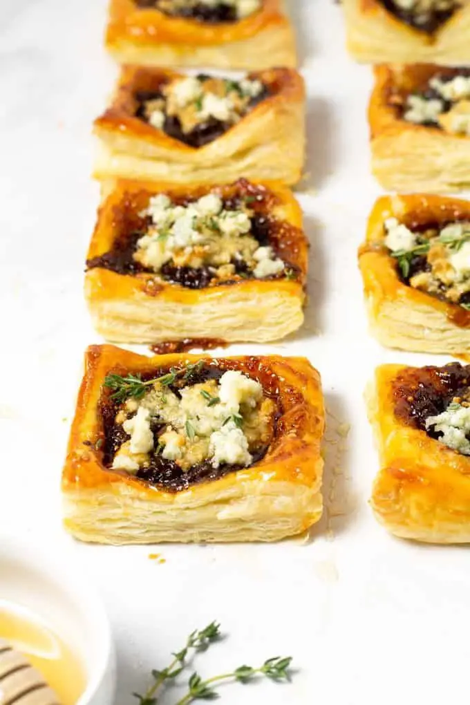 Caramelized Onion Tarts With Blue Cheese