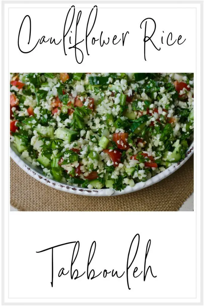 Cauliflower Rice Tabbouleh