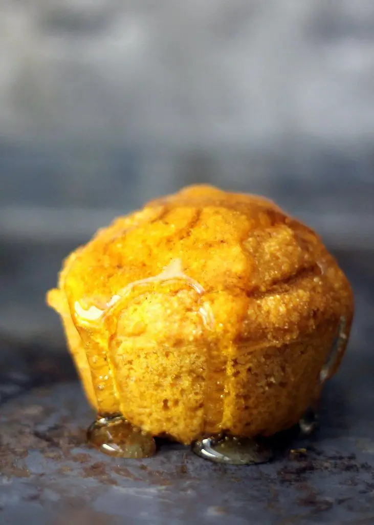 Honey Pumpkin Cornbread Muffins