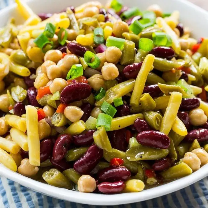 Spicy & Tangy Four Bean Salad