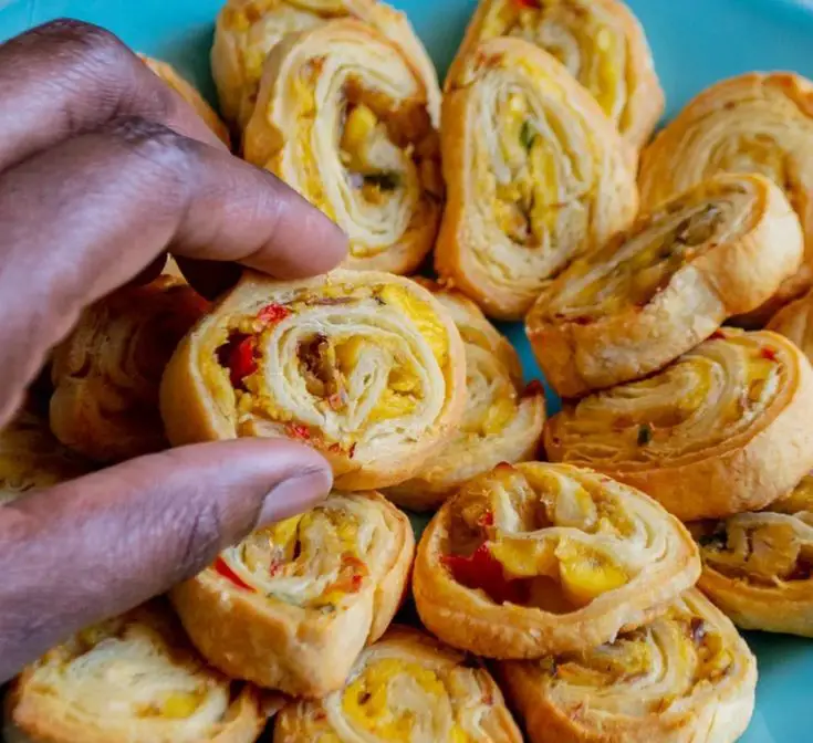 Ackee & Saltfish Pinwheels